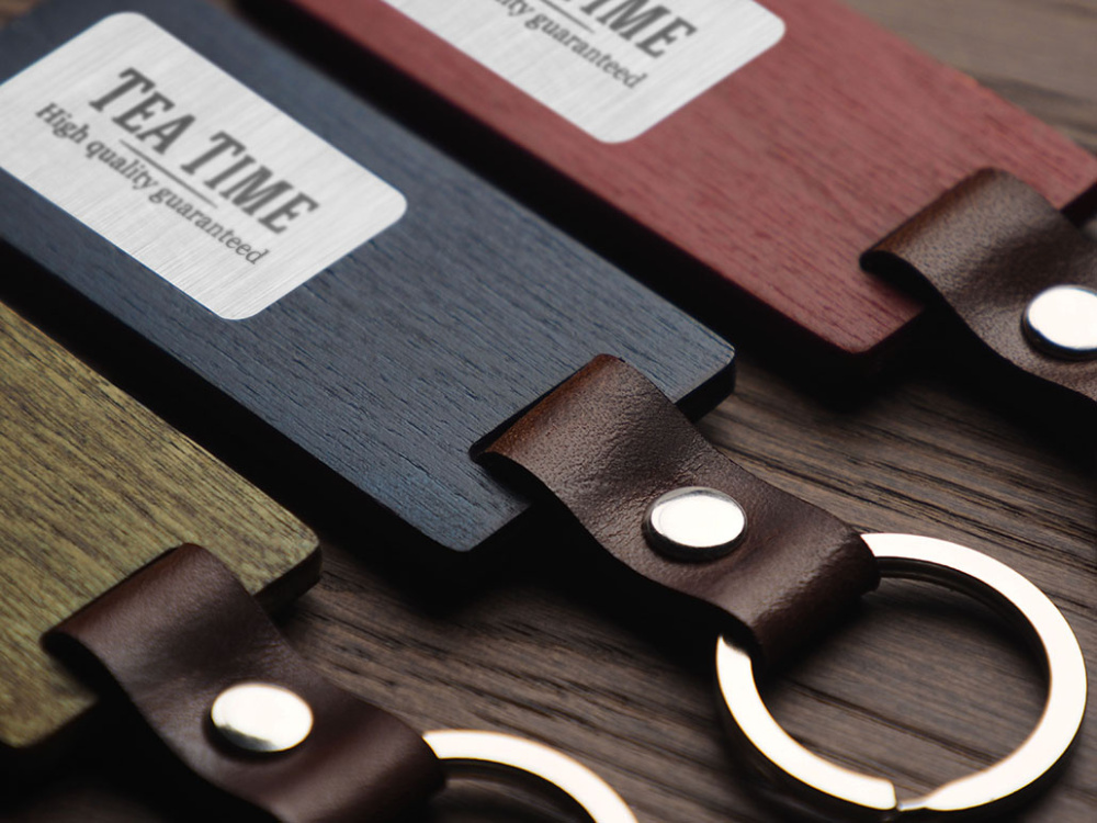 Logotrade corporate gift picture of: Wooden keyring 1853121