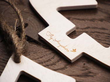 Logo trade advertising products image of: Wooden Christmas Decoration 1855121