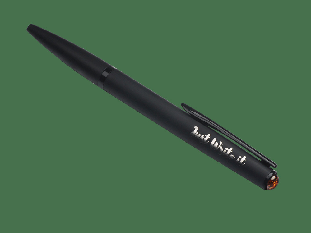 Logotrade business gift image of: Ball pen with AMBER stone 2070036