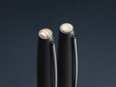 Logo trade promotional product photo of: Striped Flint Pen set 1284036