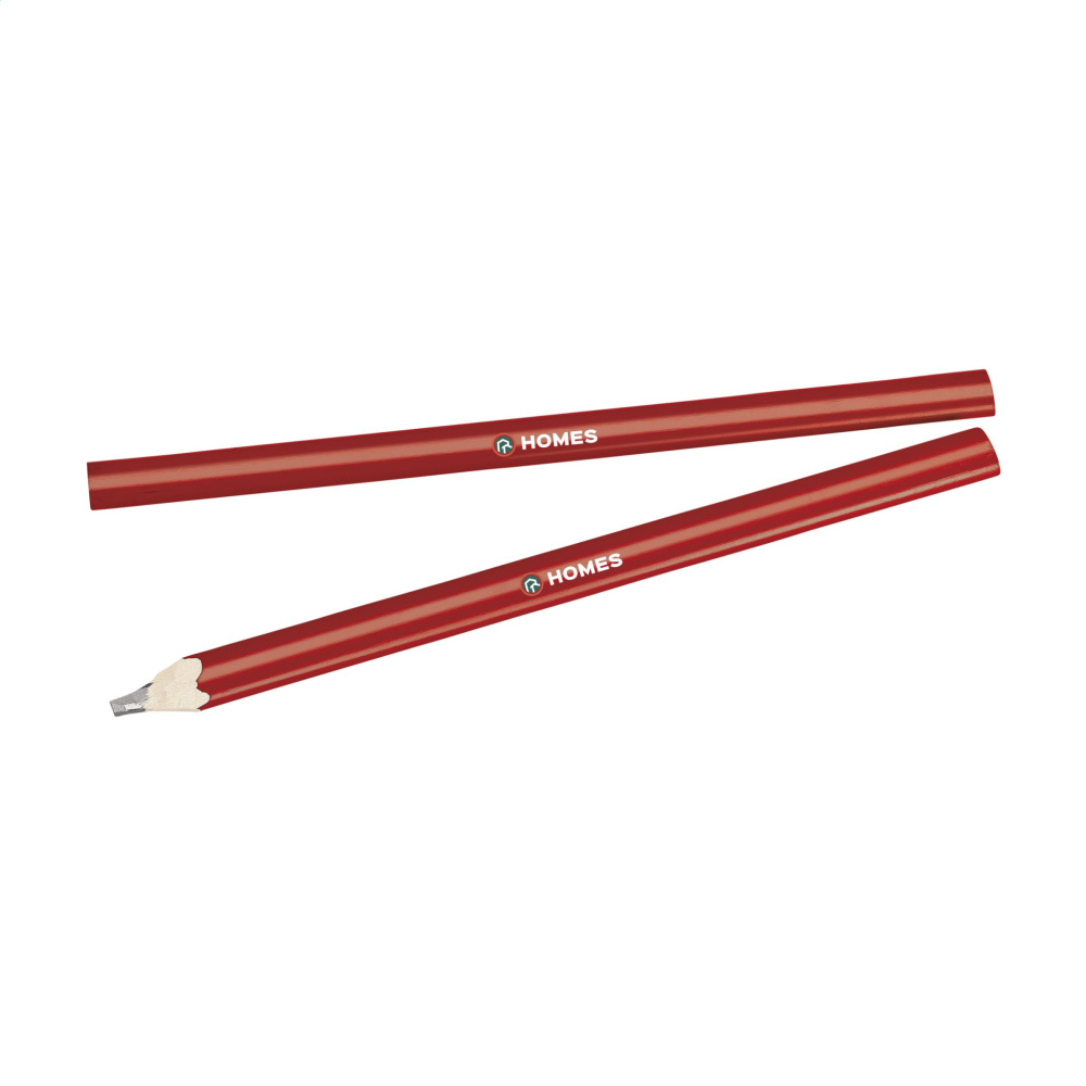 Logo trade promotional items image of: Carpenter wooden pencil