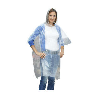Logo trade promotional product photo of: Clear poncho/raincoat