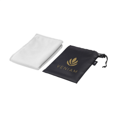 Logo trade advertising product photo of: CoolDown RPET sports cooling towel