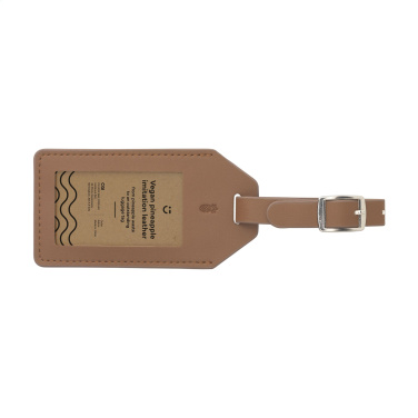 Logotrade promotional item image of: Vegan Pineapple Leather Luggage Tag