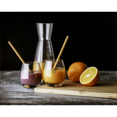 Logo trade promotional merchandise image of: ECO Bamboe Straw Set bamboo straws