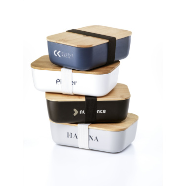 Logo trade promotional merchandise picture of: Midori Bamboo Lunchbox