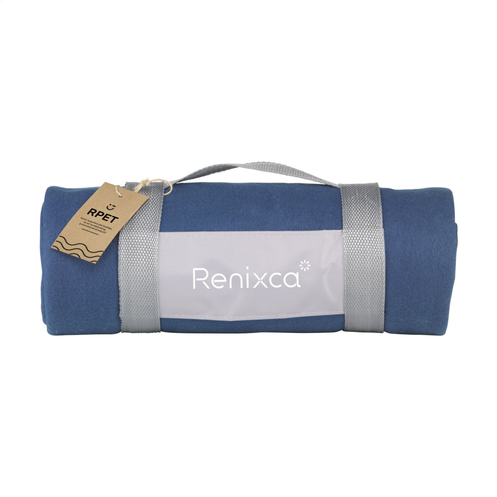 Logo trade promotional giveaways picture of: SuperSoft RPET (180 g/m²) fleece blanket
