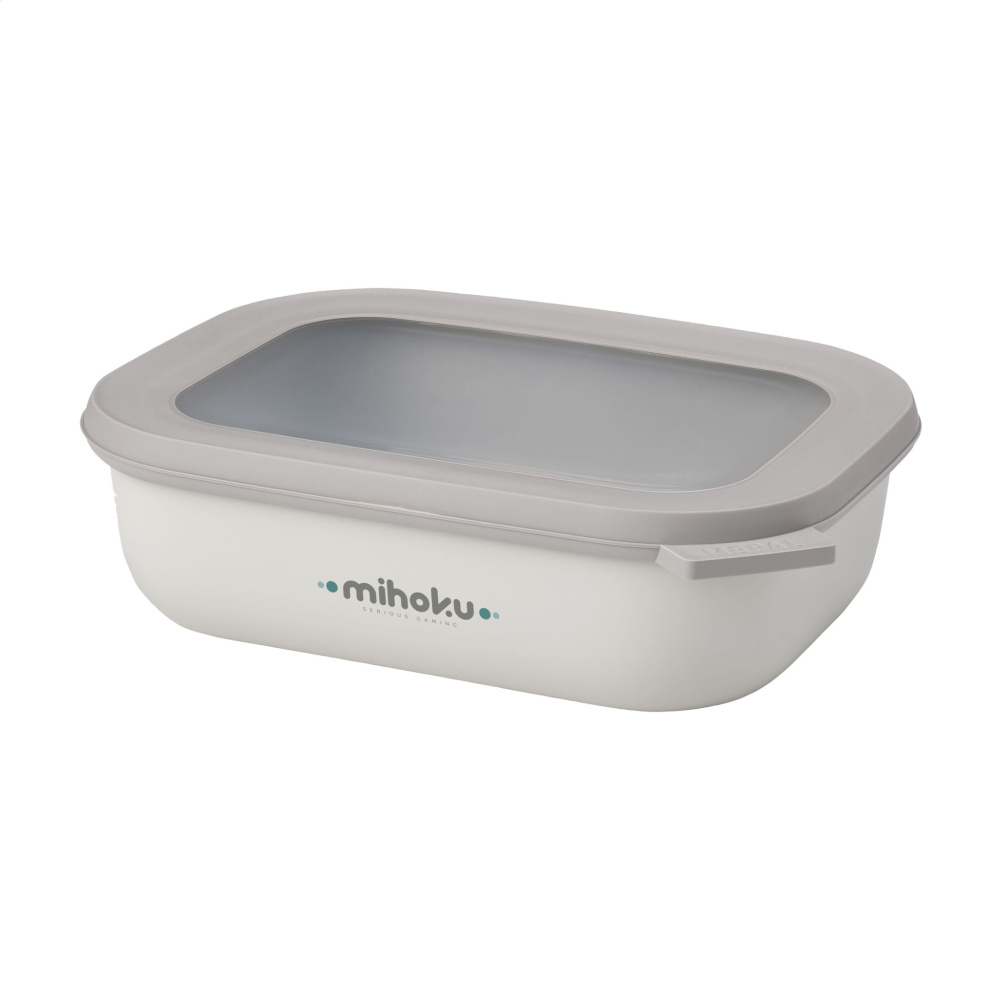 Logotrade promotional item image of: Mepal Cirqula multi use rectangular bowl 1 L lunchbox
