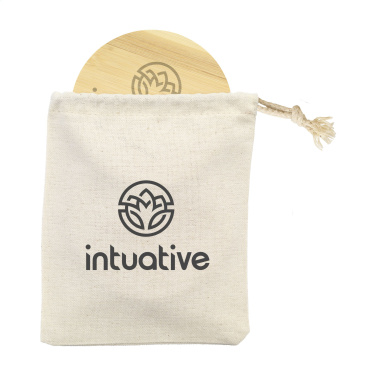 Logo trade promotional products picture of: Bamboo Coaster Set