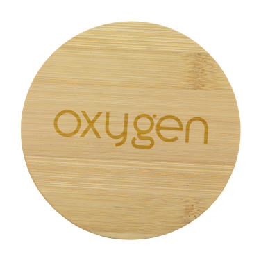 Logo trade promotional item photo of: Bamboo Coaster Set