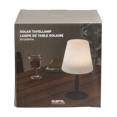 Logotrade business gift image of: Gusta Solar Table Lamp
