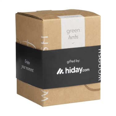 Logotrade promotional item image of: Wooosh Scented Candle Green Herbs