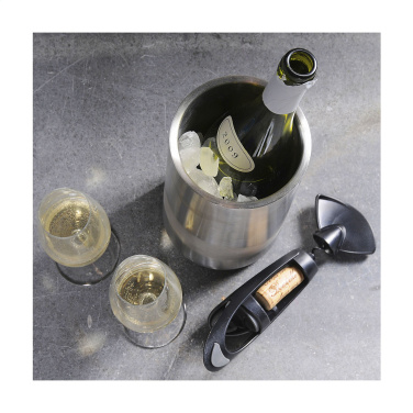 Logo trade promotional gift photo of: CoolSteel RCS Recycled Steel wine cooler