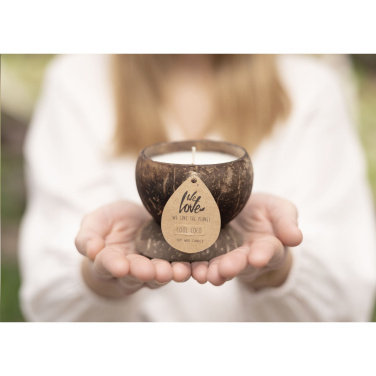 Logo trade promotional gifts image of: We Love The Planet Coconut Candle