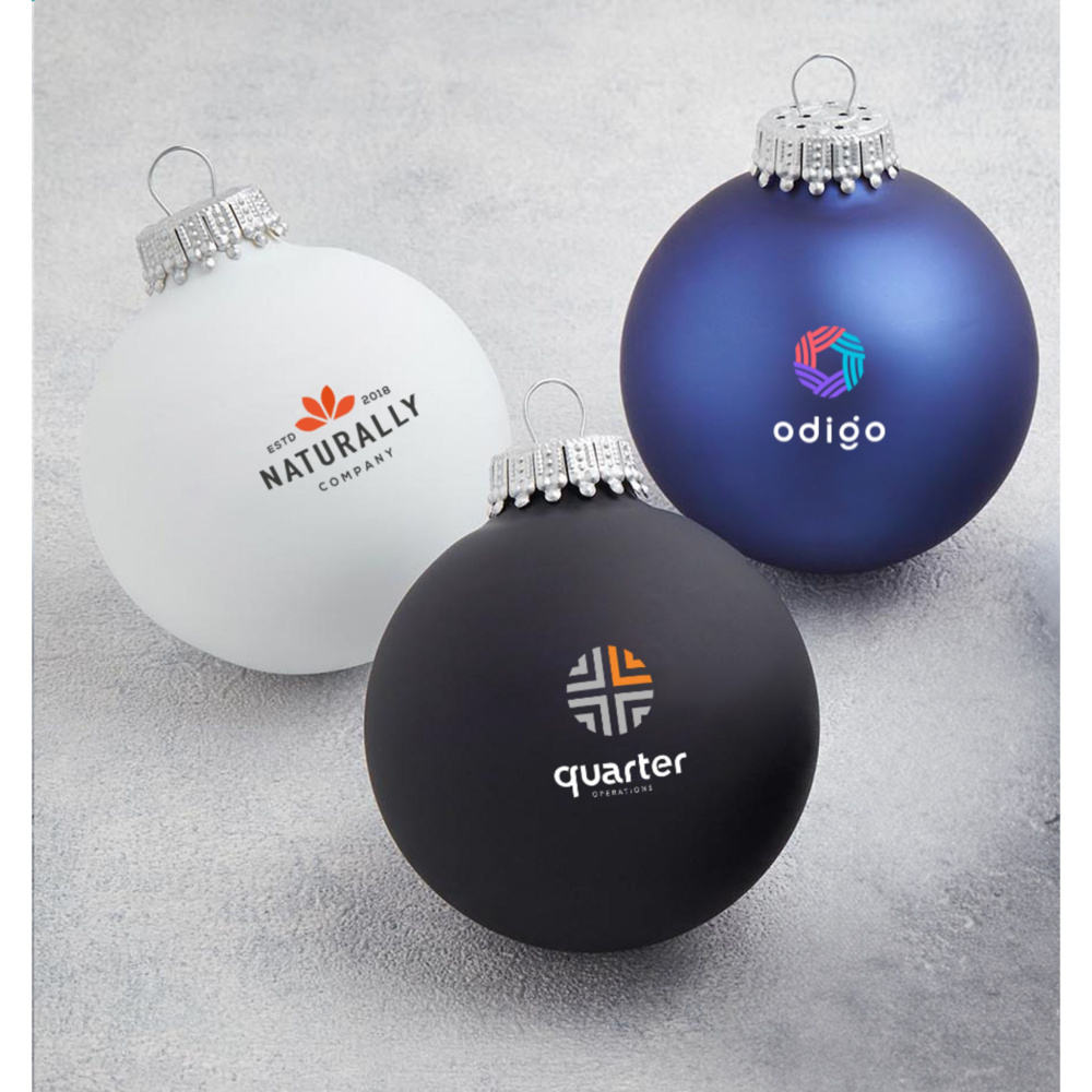 Logo trade corporate gifts image of: Christmas Bauble Ø 6 cm - Made in Europe