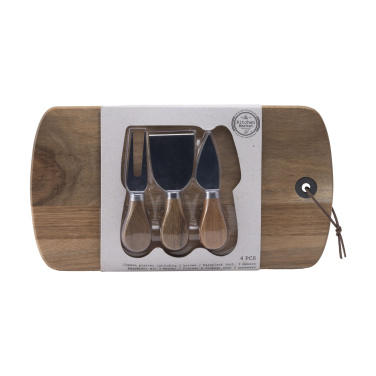 Logo trade promotional giveaways image of: Cheese Platter Set 4-pcs
