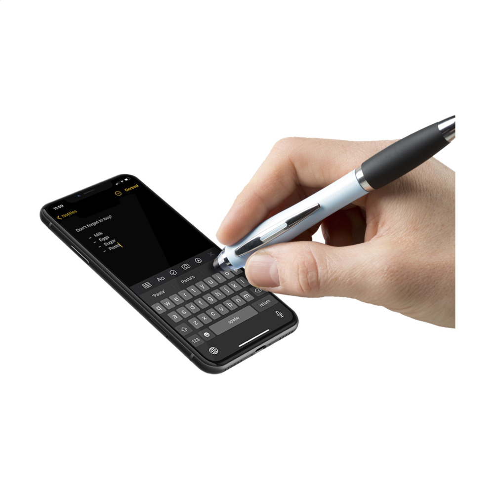 Logo trade promotional gift photo of: Athos Colour Touch stylus pen