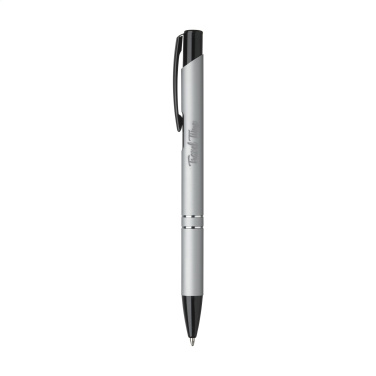 Logotrade promotional products photo of: Ebony Rubberised pen