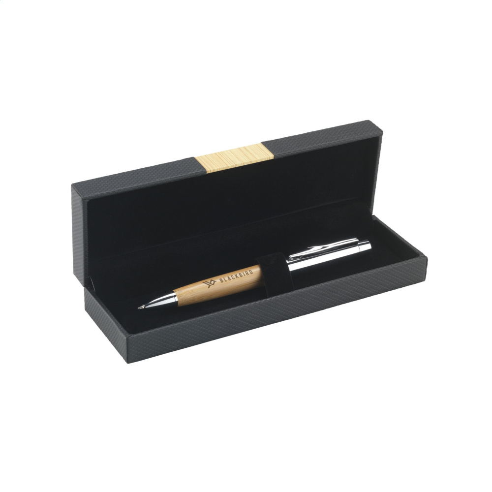 Logo trade promotional gift photo of: Bamboo Pen Set pens