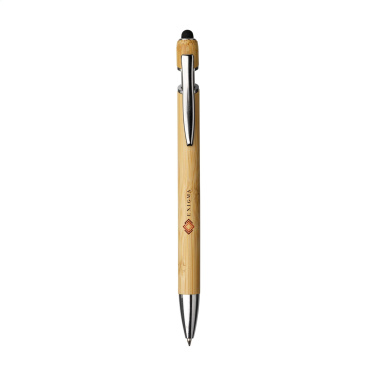 Logo trade promotional giveaways picture of: Luca Touch Bamboo stylus pen