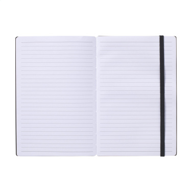 Logotrade business gift image of: Bamboo Journal Naked Spine Paper Notebook Black A5