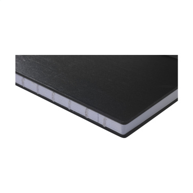 Logotrade promotional products photo of: Bamboo Journal Naked Spine Paper Notebook Black A5