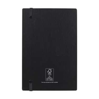 Logotrade promotional gifts photo of: Bamboo Journal Naked Spine Paper Notebook Black A5