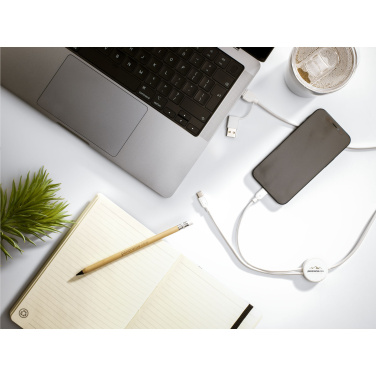 Logotrade corporate gift picture of: Monti Recycled Leather - Paper Notebook A5