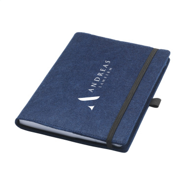 Logo trade promotional giveaways image of: Felty GRS RPET Paper Notebook A5