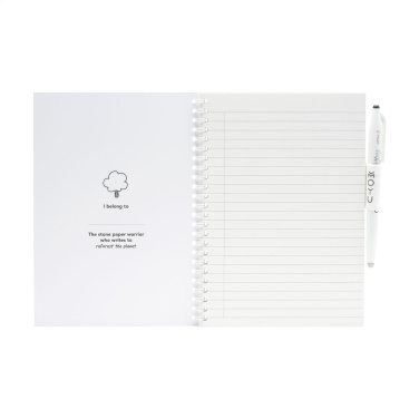 Logo trade promotional giveaways picture of: MOYU Erasable Stone Paper Notebook SoftCover 18 pages