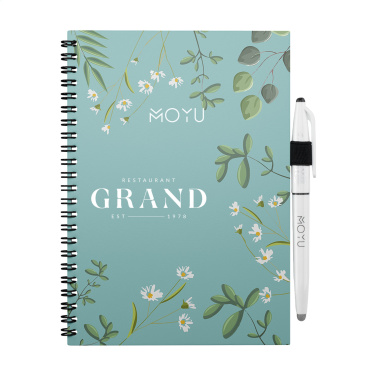 Logo trade promotional merchandise picture of: MOYU Erasable Stone Paper Notebook Custom SoftCover