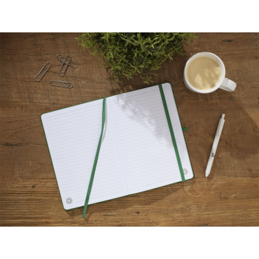 Logotrade promotional giveaway image of: Recycled GRS PU Paper Notebook A5