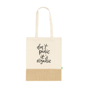 Logotrade promotional merchandise image of: Combi Organic Shopper (160 g/m²) bag