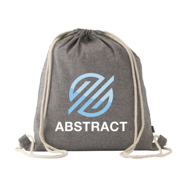 Logo trade promotional giveaways picture of: GRS Recycled Cotton PromoBag (180 g/m²) backpack