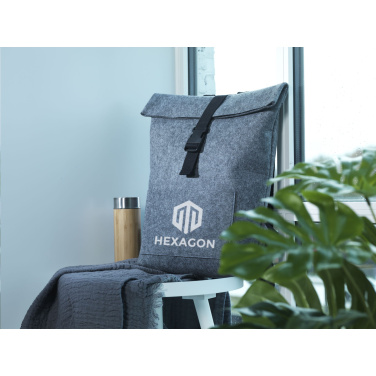 Logo trade advertising products image of: Nolan GRS RPET Felt backpack
