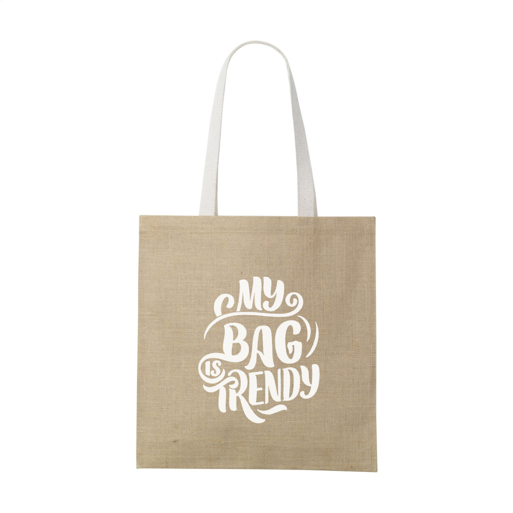 Logo trade promotional items image of: Madrid Jute Shopper bag