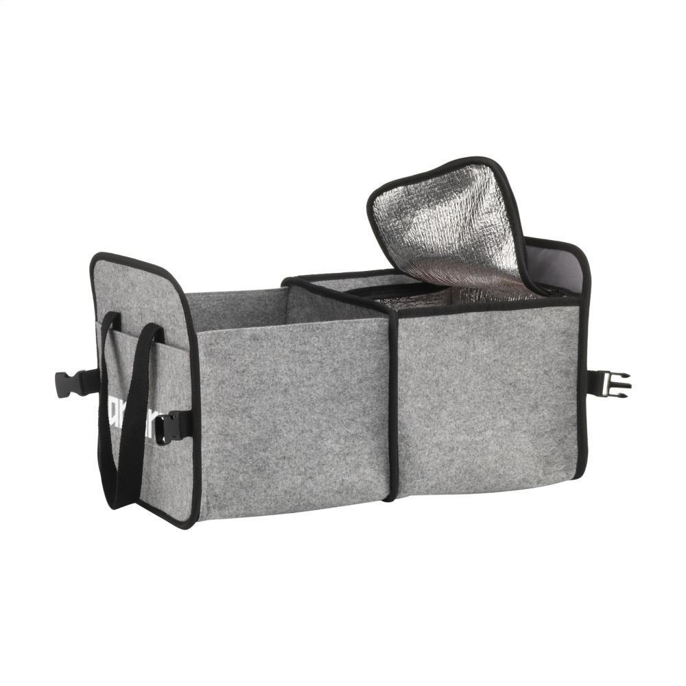 Logotrade promotional giveaways photo of: Trunk GRS RPET Felt Organiser Cooler bag