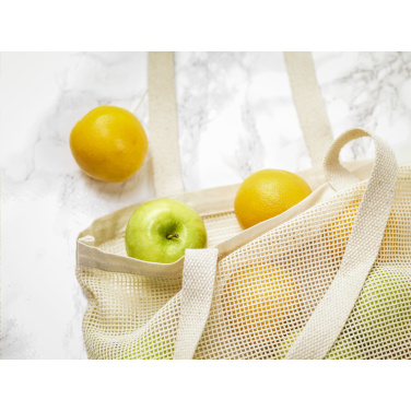 Logotrade promotional merchandise image of: Natura Organic Mesh Shopper (180 g/m²) shopping bag