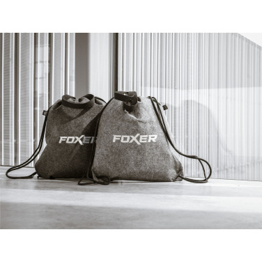 Logo trade promotional gifts image of: GRS RPET Felt PromoBag Plus backpack