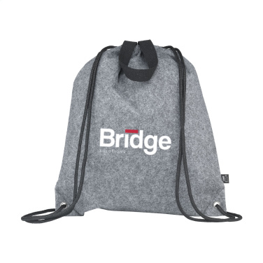Logo trade promotional merchandise image of: GRS RPET Felt PromoBag Plus backpack