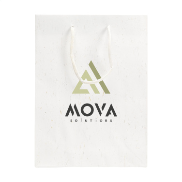 Logo trade promotional product photo of: Leaf It Bag recycled with straw fibres (180 g/m²) M