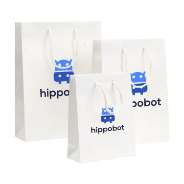 Logo trade promotional products image of: Leaf It Bag recycled with straw fibres (180 g/m²) S