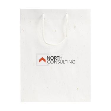 Logotrade advertising product image of: Leaf It Bag recycled with straw fibres (180 g/m²) L