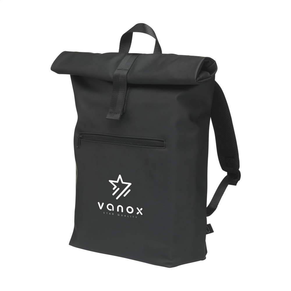 Logo trade corporate gifts image of: Lennon Roll-Top Recycled Backpack