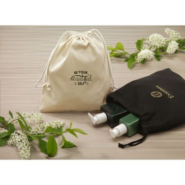 Logo trade promotional products image of: Gift Pouch GRS Recycled Cotton (150 g/m²) M