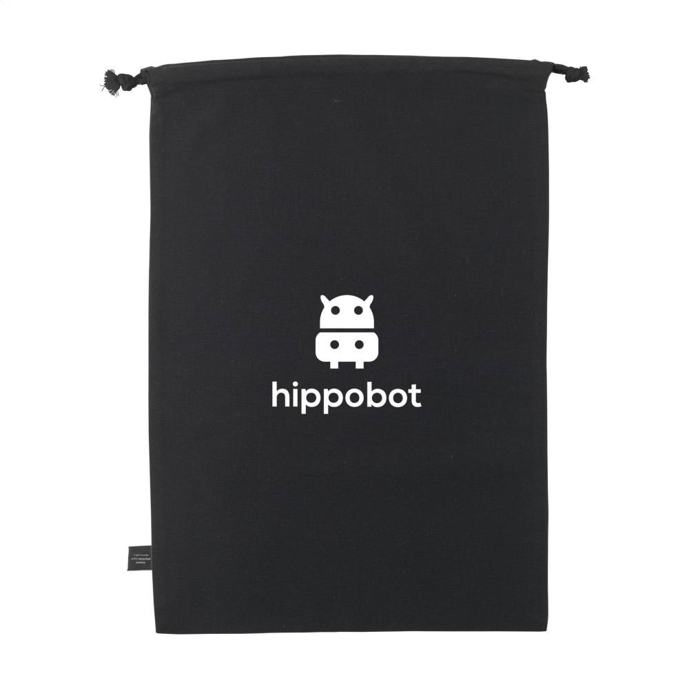 Logo trade promotional giveaways image of: Gift Pouch GRS Recycled Cotton (150 g/m²) L