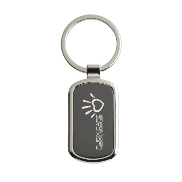Logo trade promotional merchandise image of: KeyTag Rectangular keyring