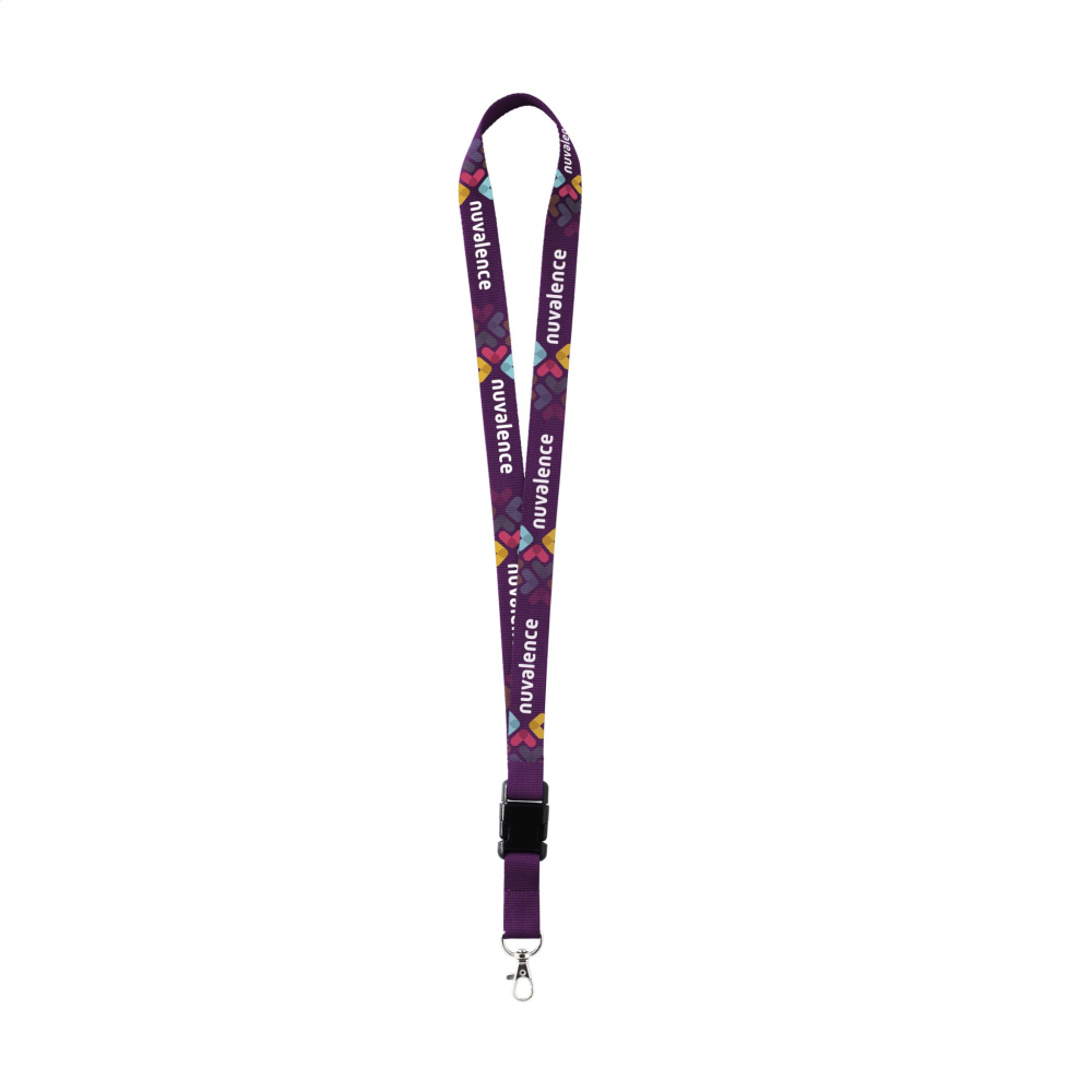 Logo trade promotional giveaways image of: Lanyard Sublimation Buckle keycord 25 mm