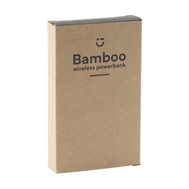 Logotrade promotional merchandise picture of: Bamboo 8000 Wireless Powerbank wireless charger