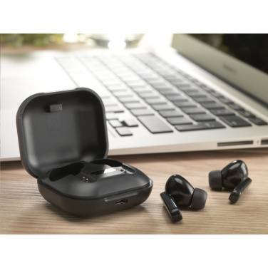 Logo trade promotional merchandise photo of: Aron TWS Wireless Earbuds in Charging Case